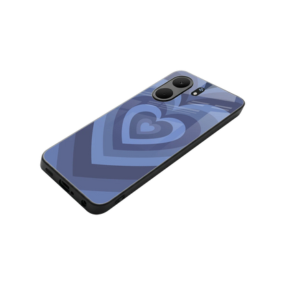 Y2K Yankees Blue Hearts stylish phone case for oppo a5x 5g | glossy glass and slim fit