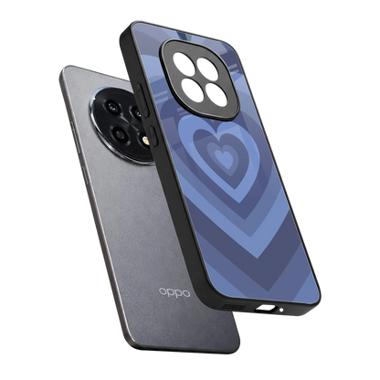 Y2K Yankees Blue Hearts sleek oppo f29 pro 5g cover with tempered glass back and TPU edges