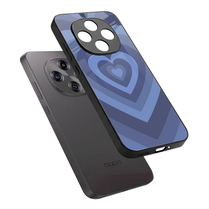 Y2K Yankees Blue Hearts sleek oppo f31 pro 5g cover with tempered glass back and TPU edges