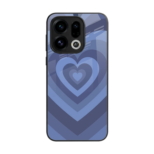 Y2K Yankees Blue Hearts back phone cover | glass case for oppo find x9