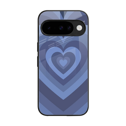 Y2K Yankees Blue Hearts back phone cover | glass case for google pixel 10