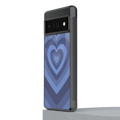 Y2K Yankees Blue Hearts stylish phone case for google pixel 6 pro | glossy glass and slim fit