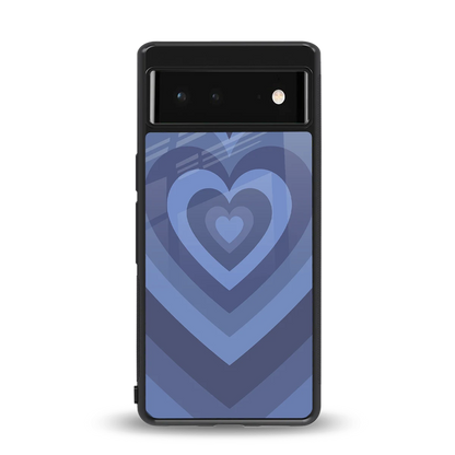 Y2K Yankees Blue Hearts back phone cover | glass case for google pixel 6