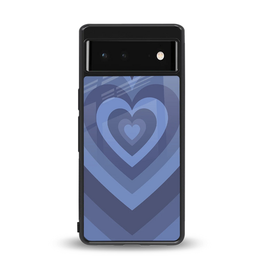 Y2K Yankees Blue Hearts back phone cover | glass case for google pixel 6a