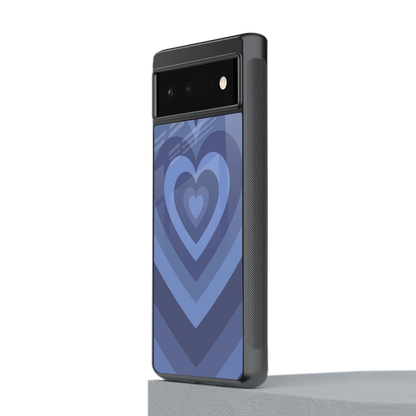 Y2K Yankees Blue Hearts stylish phone case for google pixel 6 | glossy glass and slim fit