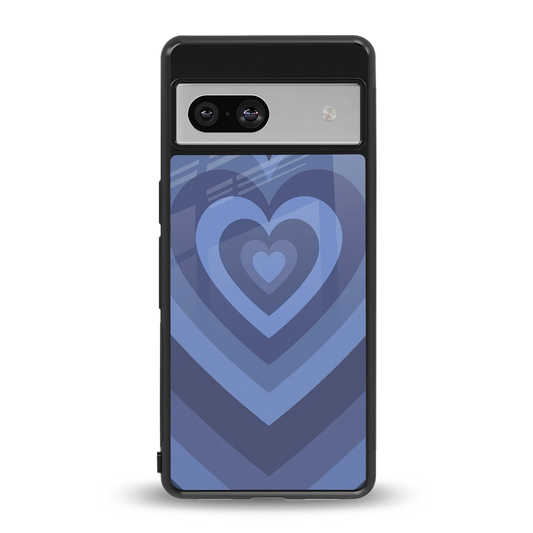 Y2K Yankees Blue Hearts back phone cover | glass case for google pixel 7a