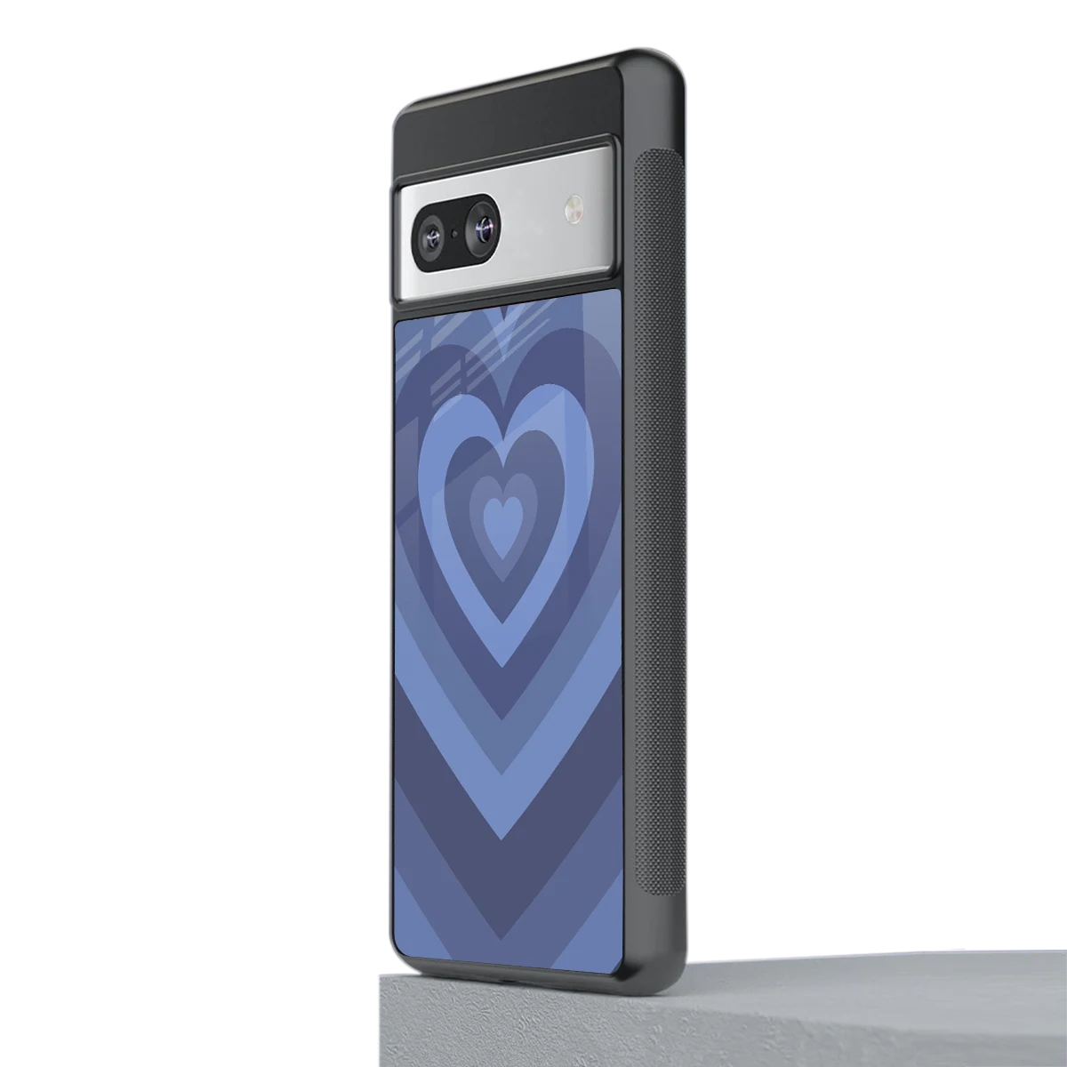 Y2K Yankees Blue Hearts stylish phone case for google pixel 7a | glossy glass and slim fit