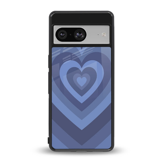 Y2K Yankees Blue Hearts back phone cover | glass case for google pixel 8