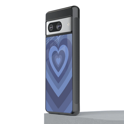 Y2K Yankees Blue Hearts stylish phone case for google pixel 8 | glossy glass and slim fit