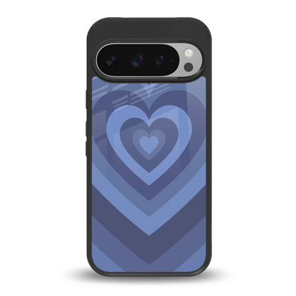 Y2K Yankees Blue Hearts back phone cover | glass case for google pixel 9 pro xl