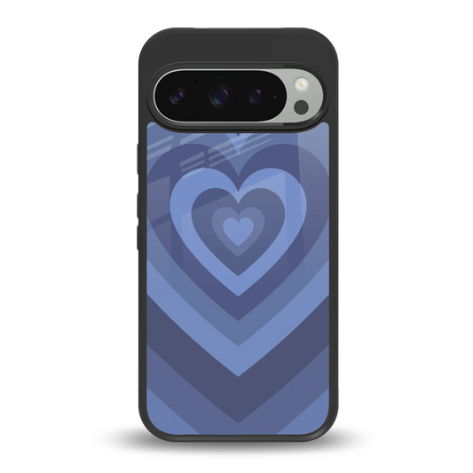 Y2K Yankees Blue Hearts back phone cover | glass case for google pixel 9 pro xl