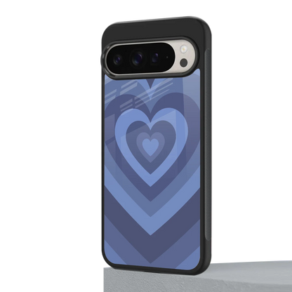 Y2K Yankees Blue Hearts google pixel 9 pro xl mobile cover | shockproof glass phone case