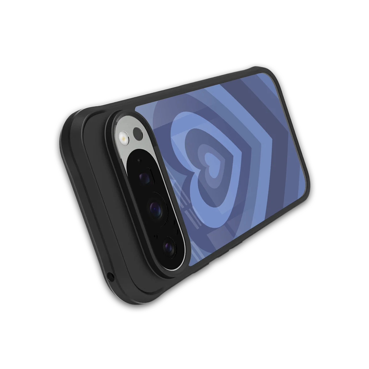 Y2K Yankees Blue Hearts stylish phone case for google pixel 9 pro xl | glossy glass and slim fit