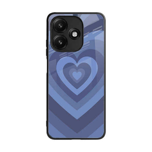 Y2K Yankees Blue Hearts back phone cover | glass case for redmi 12 5g