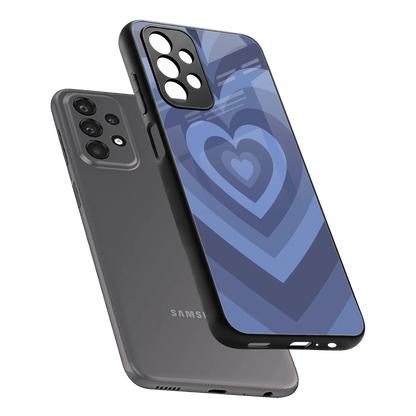 Y2K Yankees Blue Hearts sleek samsung galaxy a23 cover with tempered glass back and TPU edges