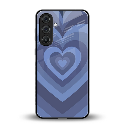 Y2K Yankees Blue Hearts back phone cover | glass case for samsung galaxy m36 5g