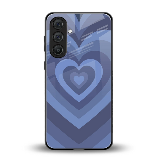 Y2K Yankees Blue Hearts back phone cover | glass case for samsung galaxy m35 5g