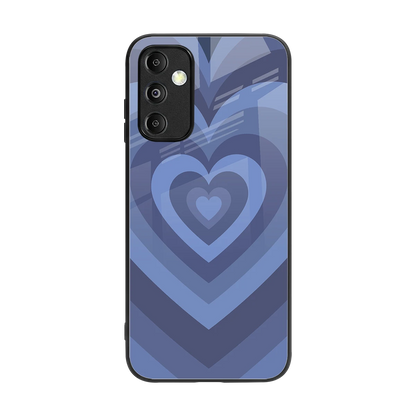 Y2K Yankees Blue Hearts back phone cover | glass case for samsung galaxy m14 5g