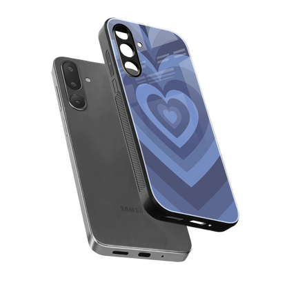 Y2K Yankees Blue Hearts sleek samsung galaxy m36 5g cover with tempered glass back and TPU edges