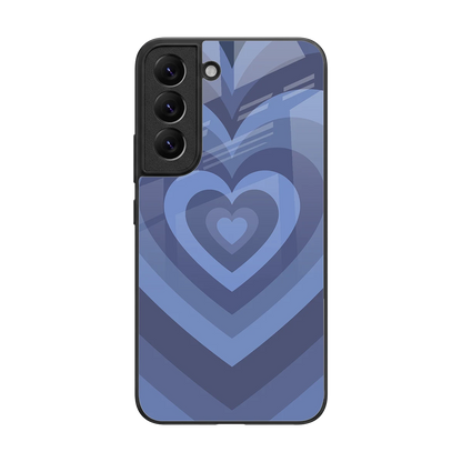 Y2K Yankees Blue Hearts back phone cover | glass case for samsung galaxy s22