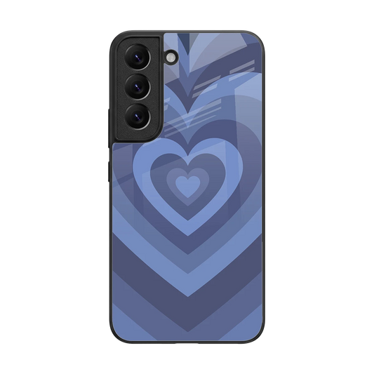Y2K Yankees Blue Hearts back phone cover | glass case for samsung galaxy s22