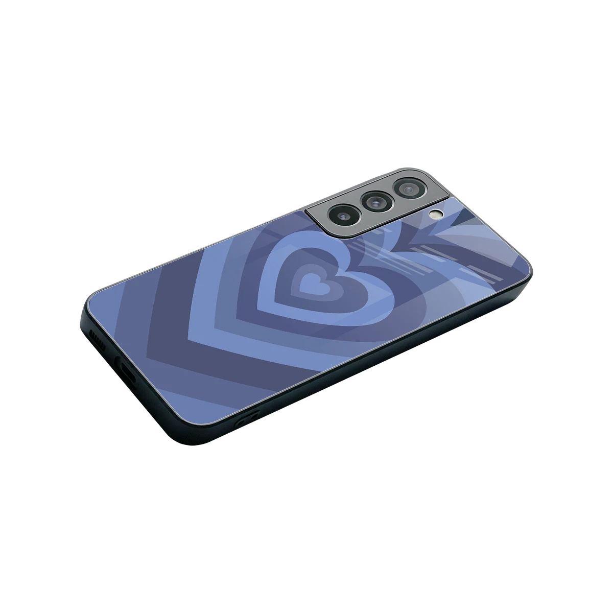 Y2K Yankees Blue Hearts stylish phone case for samsung galaxy s22 | glossy glass and slim fit