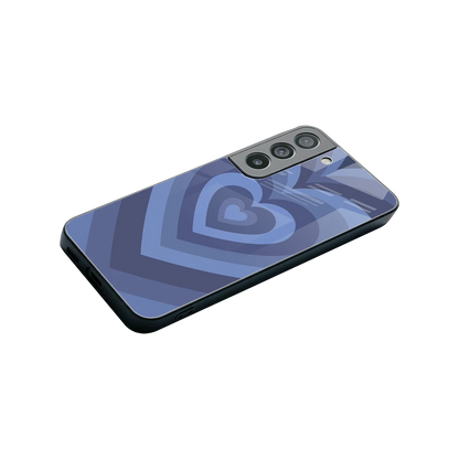 Y2K Yankees Blue Hearts stylish phone case for samsung galaxy s22 | glossy glass and slim fit