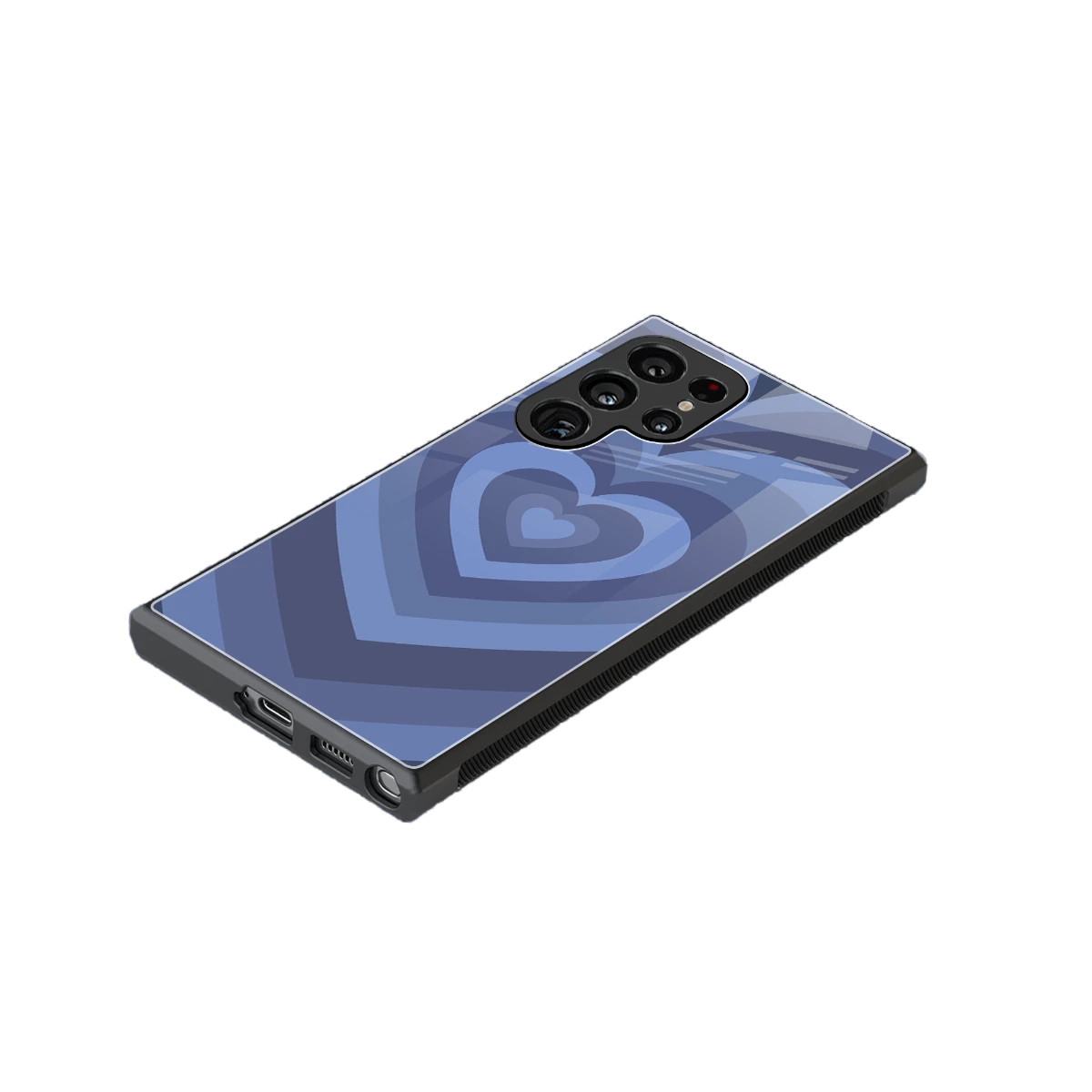 Y2K Yankees Blue Hearts stylish phone case for samsung galaxy s23 ultra | glossy glass and slim fit