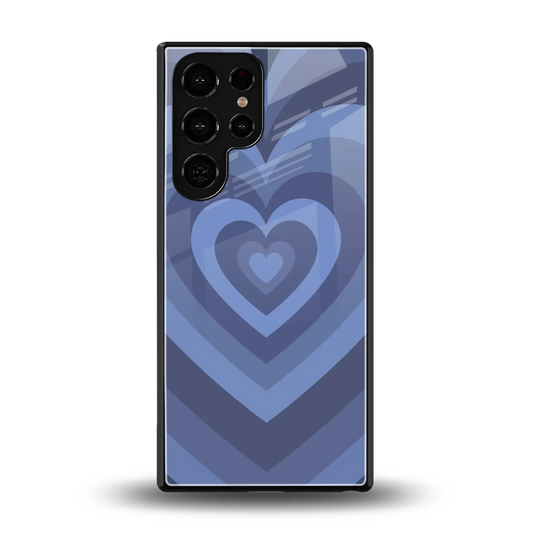 Y2K Yankees Blue Hearts back phone cover | glass case for samsung galaxy s25 ultra