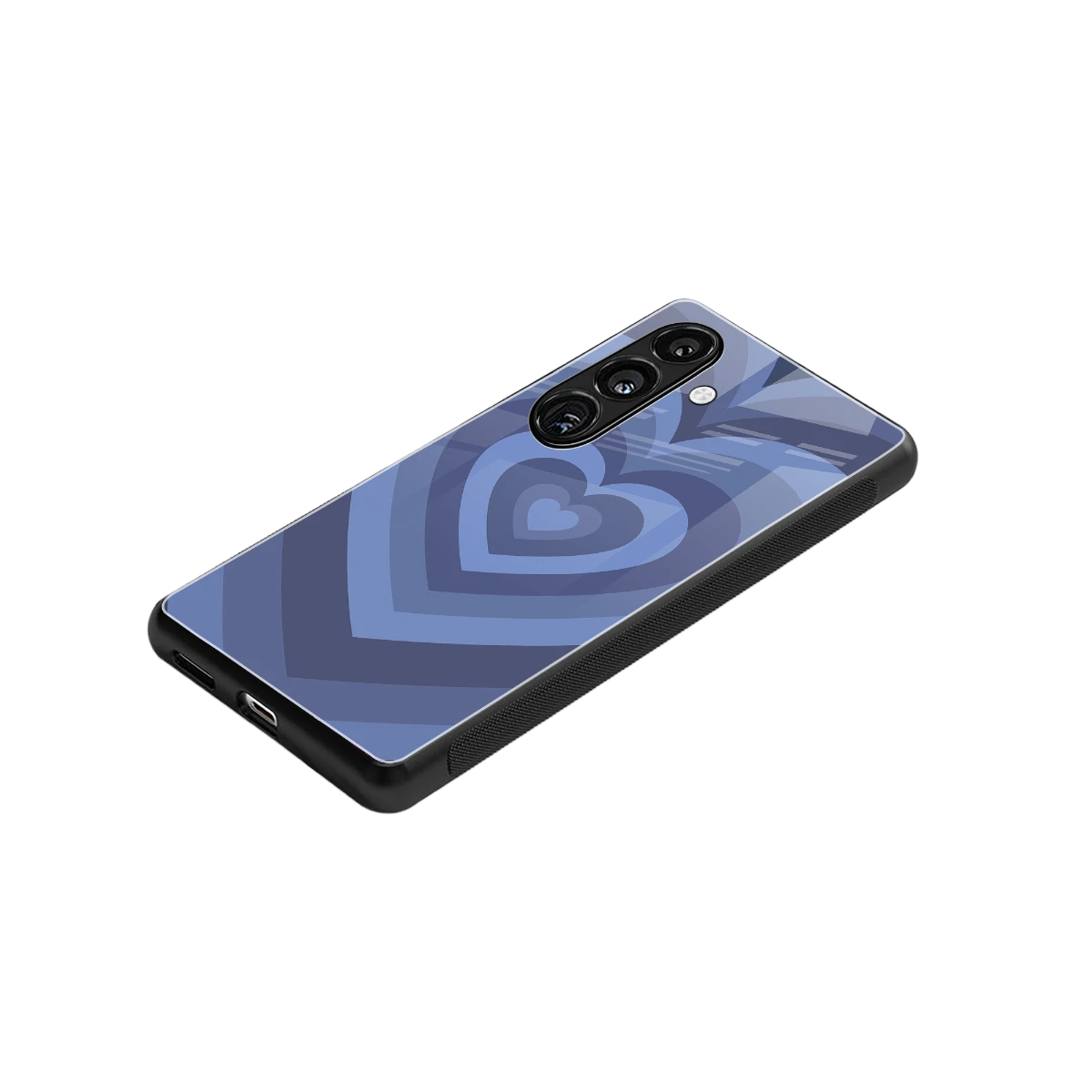 Y2K Yankees Blue Hearts stylish phone case for samsung galaxy s24 plus | glossy glass and slim fit