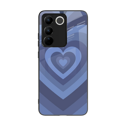 Y2K Yankees Blue Hearts back phone cover | glass case for vivo v27 5g
