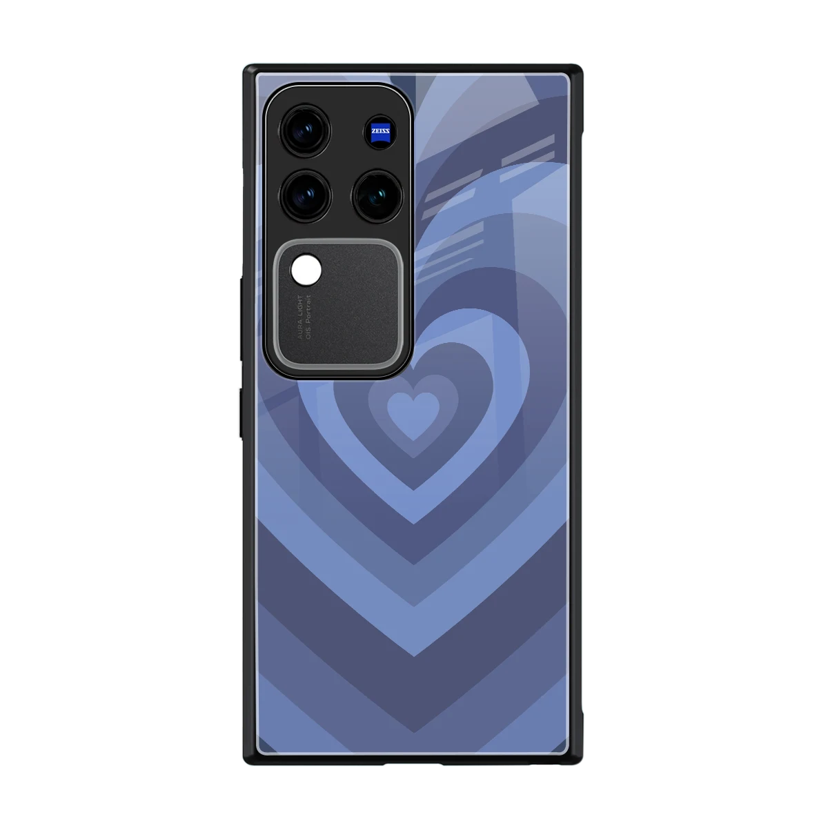 Y2K Yankees Blue Hearts back phone cover | glass case forvivo v30 pro