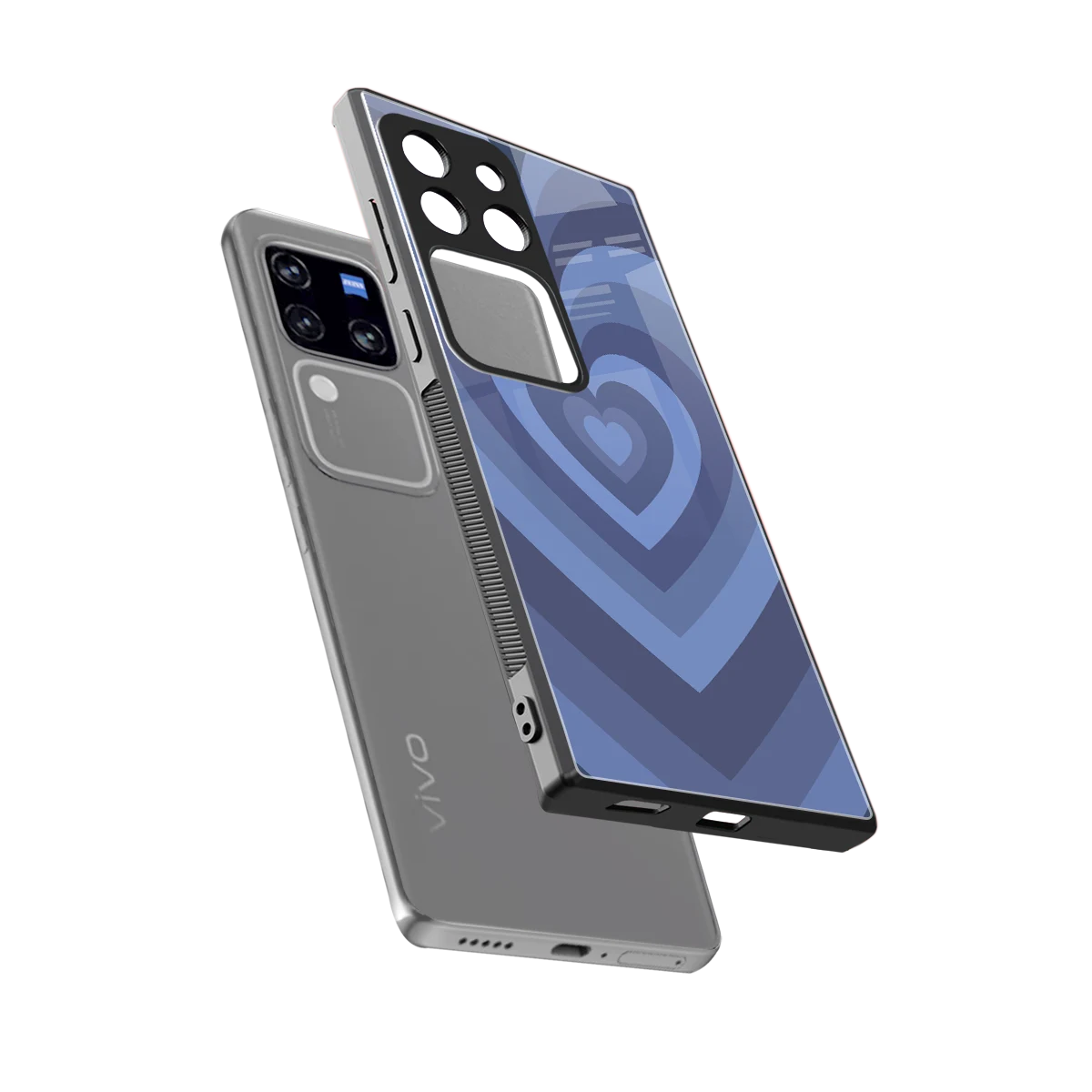 Y2K Yankees Blue Hearts sleekvivo v30 pro cover with tempered glass back and TPU edges