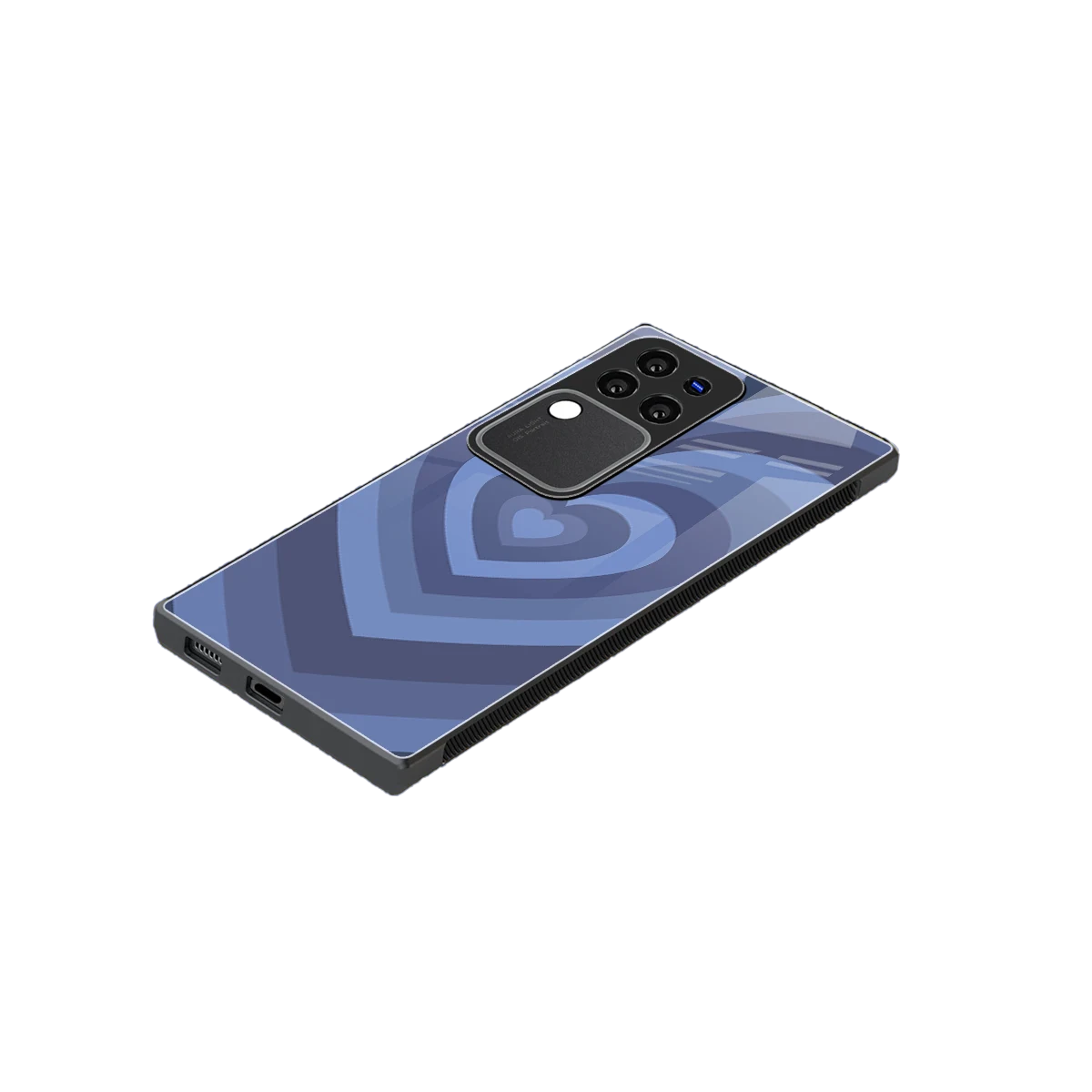 Y2K Yankees Blue Hearts stylish phone case forvivo v30 pro | glossy glass and slim fit