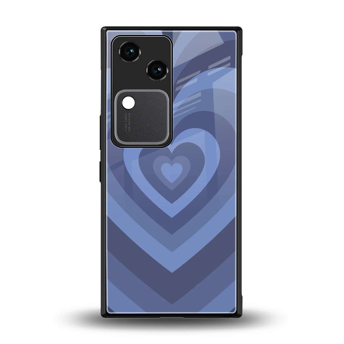 Y2K Yankees Blue Hearts back phone cover | glass case for vivo v30