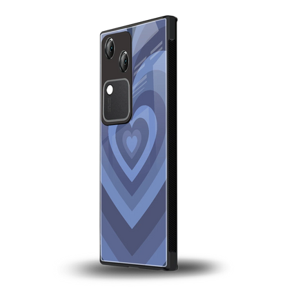 Y2K Yankees Blue Hearts vivo v30 mobile cover | shockproof glass phone case