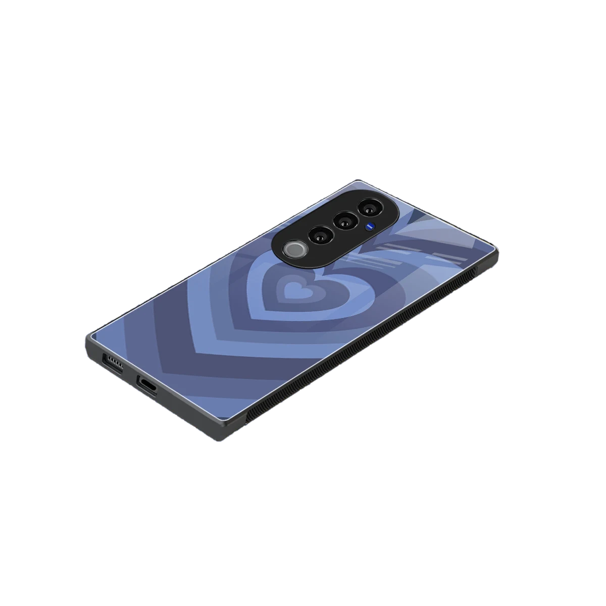Y2K Yankees Blue Hearts stylish phone case for vivo v40 pro | glossy glass and slim fit