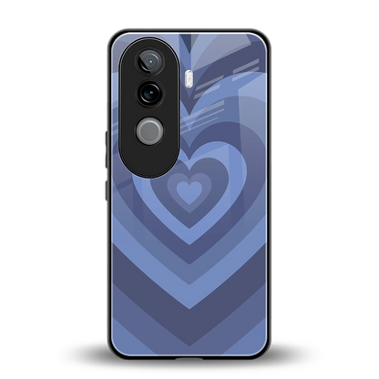 Y2K Yankees Blue Hearts back phone cover | glass case for vivo v40e