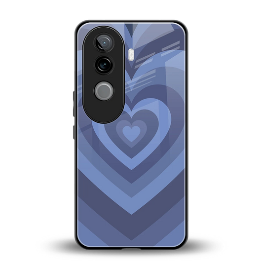 Y2K Yankees Blue Hearts back phone cover | glass case for vivo v40e