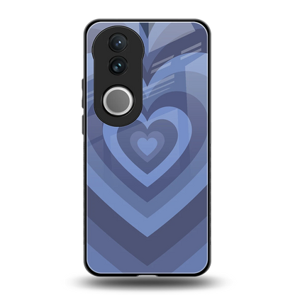Y2K Yankees Blue Hearts back phone cover | glass case for vivo v50