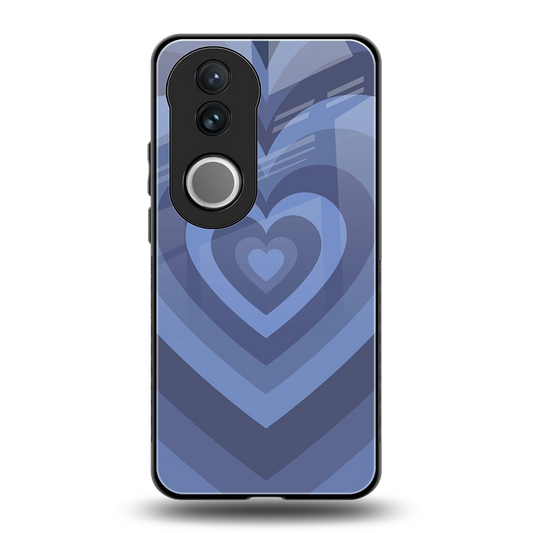 Y2K Yankees Blue Hearts back phone cover | glass case for vivo v50