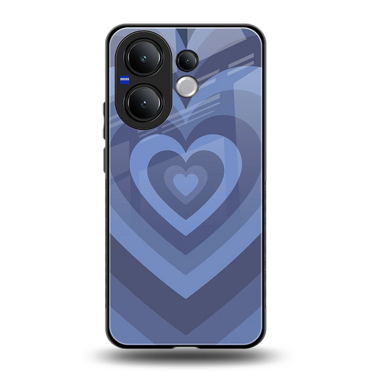 Y2K Yankees Blue Hearts back phone cover | glass case for vivo v60