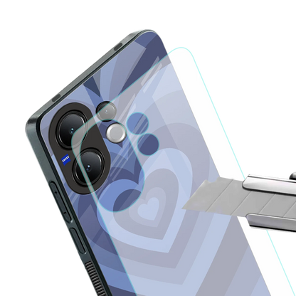 Y2K Yankees Blue Hearts stylish phone case for vivo v60 | glossy glass and slim fit