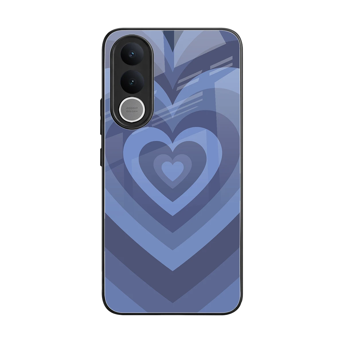 Y2K Yankees Blue Hearts back phone cover | glass case for vivo v70 fe