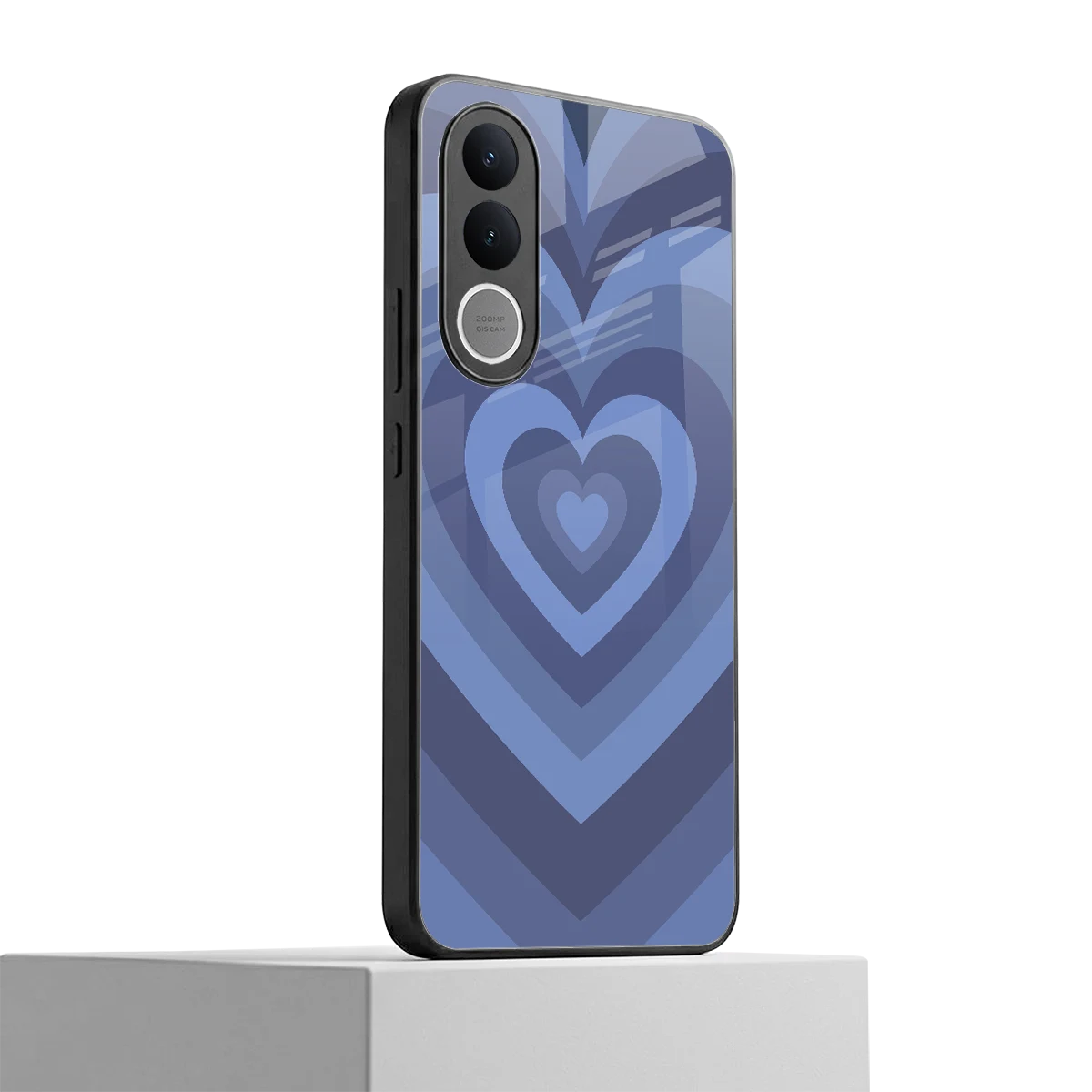 Y2K Yankees Blue Hearts vivo v70 fe mobile cover | shockproof glass phone case