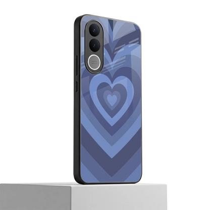 Y2K Yankees Blue Hearts vivo v70 fe mobile cover | shockproof glass phone case