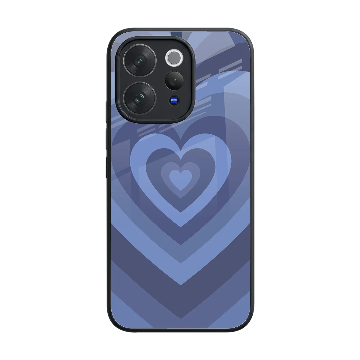 Y2K Yankees Blue Hearts back phone cover | glass case for vivo v70