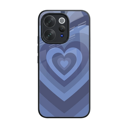 Y2K Yankees Blue Hearts back phone cover | glass case for vivo v70