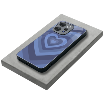 Y2K Yankees Blue Hearts stylish phone case for vivo v70 elite | glossy glass and slim fit