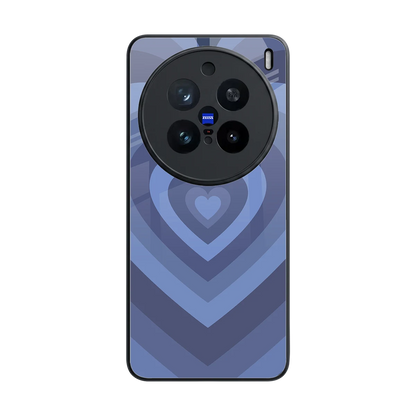 Y2K Yankees Blue Hearts back phone cover | glass case for vivo x200 pro